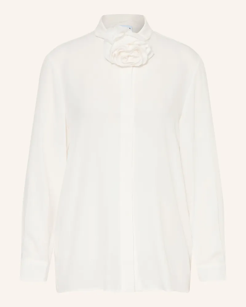 MARELLA Hemdbluse mit Seide und abnehmbarer Schluppe Weiss