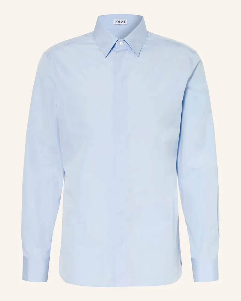 Loewe Hemd Comfort Fit blau Hellblau