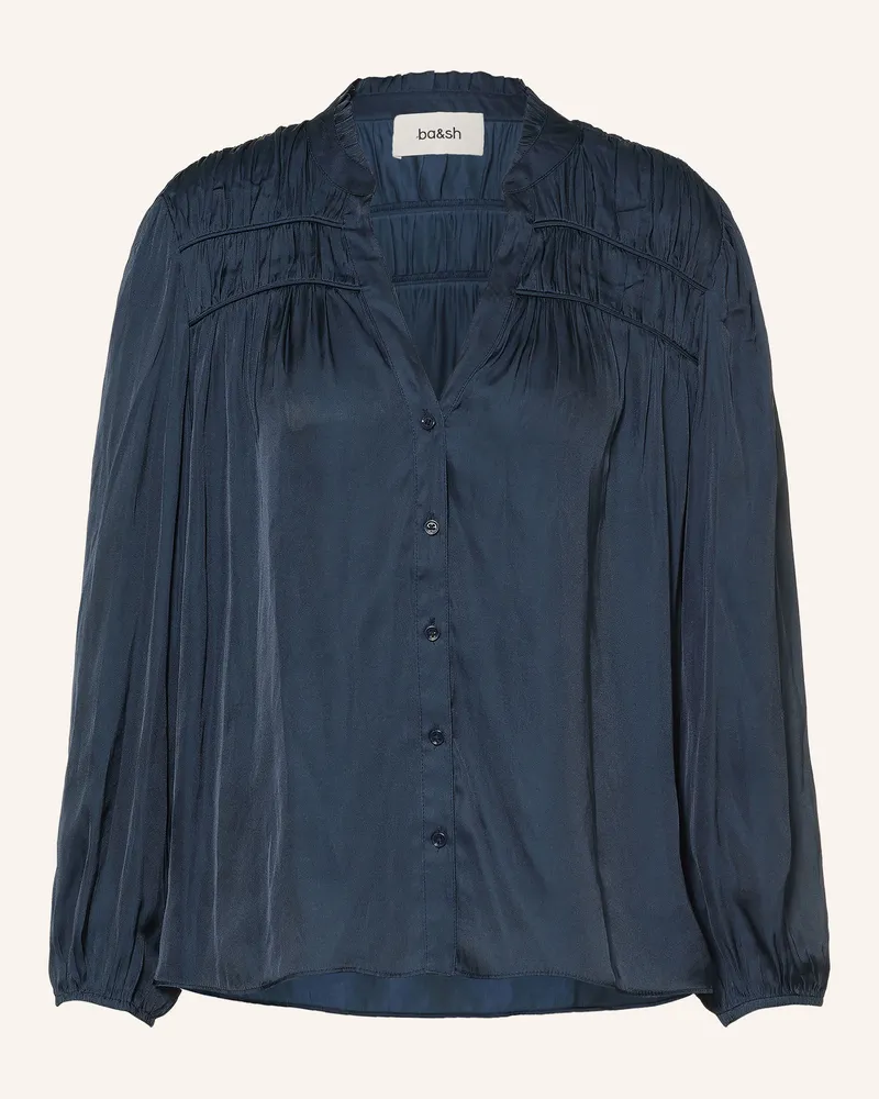 ba&sh Satinbluse Cessia blau Dunkelblau