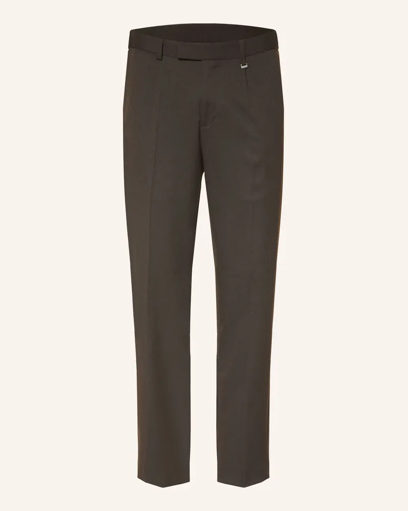 paul Anzughose Slim Fit braun 880
