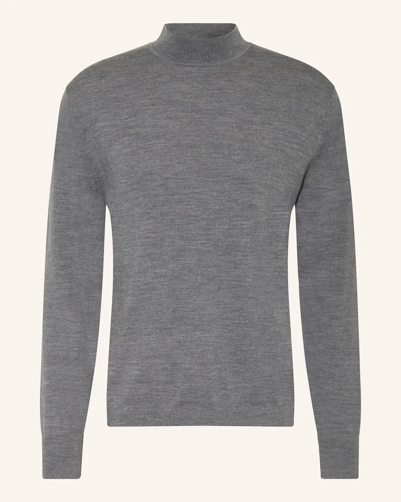 Calvin Klein Pullover Aus Merinowolle grau Grau