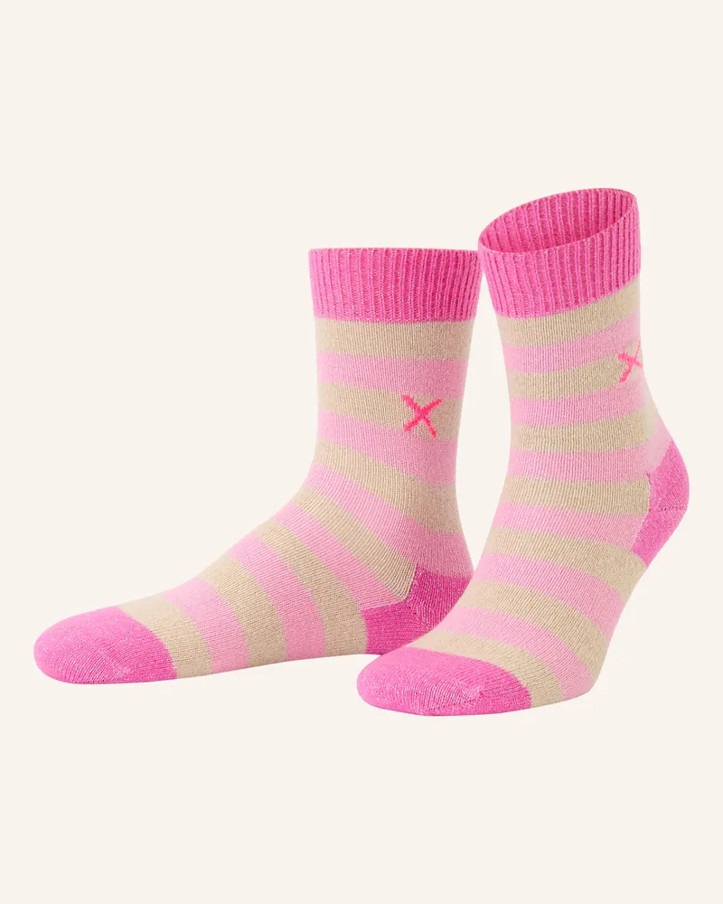 UNIO Socken Cosy Glitzi Mit Glitzergarn pink Pink