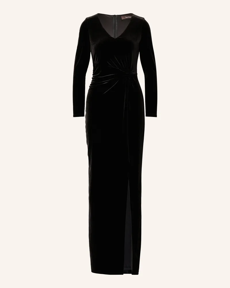Vera Mont Abendkleid Aus Samt schwarz Schwarz