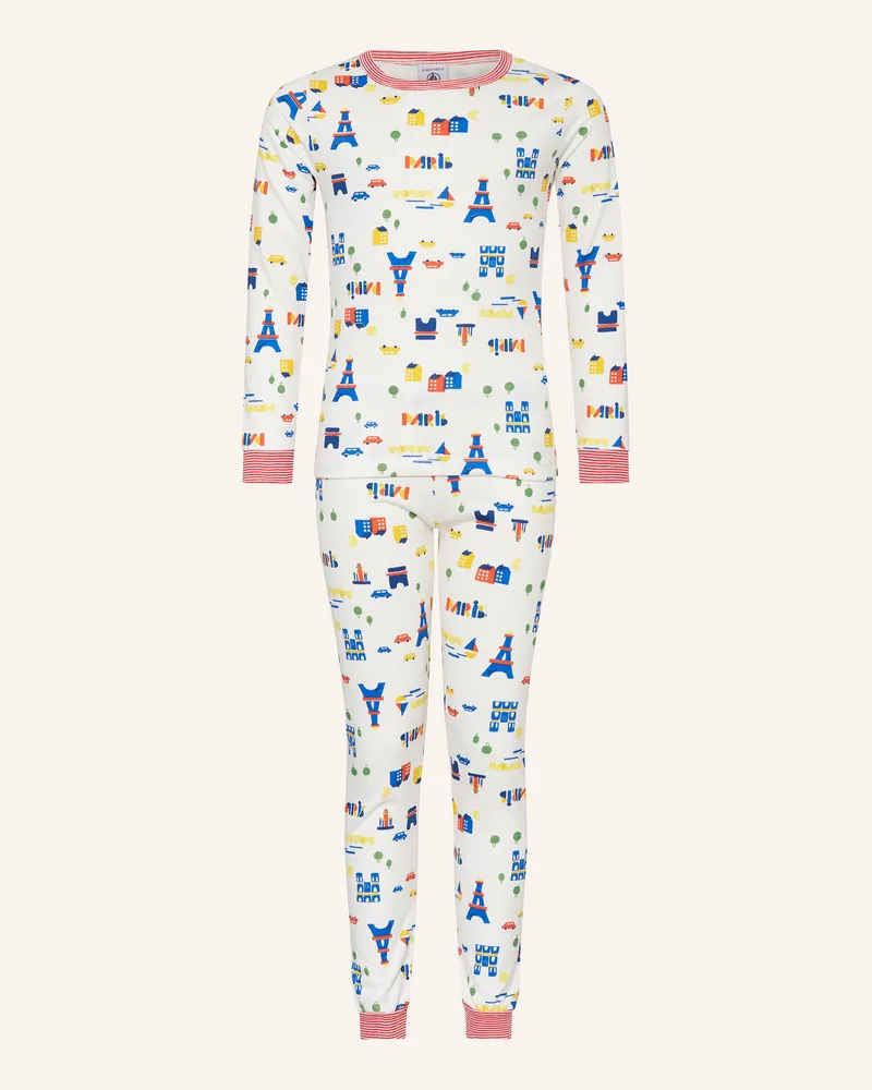 Petit Bateau Schlafanzug Ecru