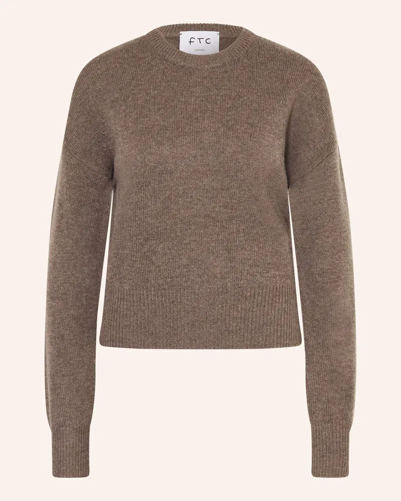 FTC Cashmere Cashmere-Pullover grau Braun