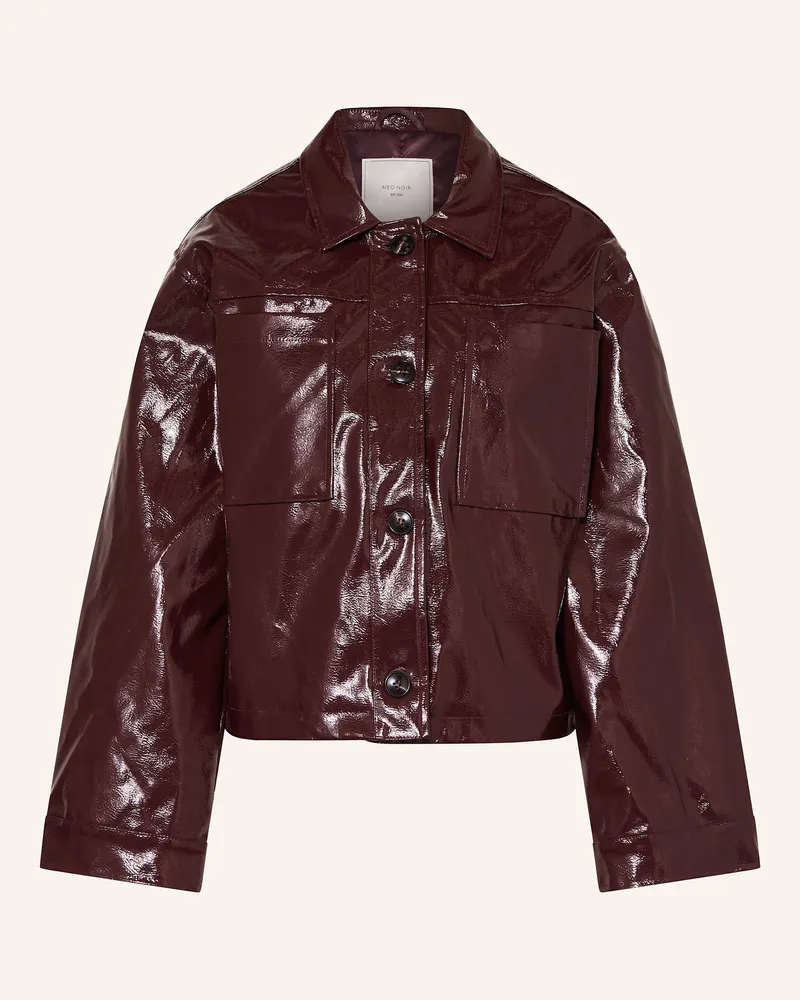 Neo Noir Jacke EMILIA in Lederoptik Dunkelrot
