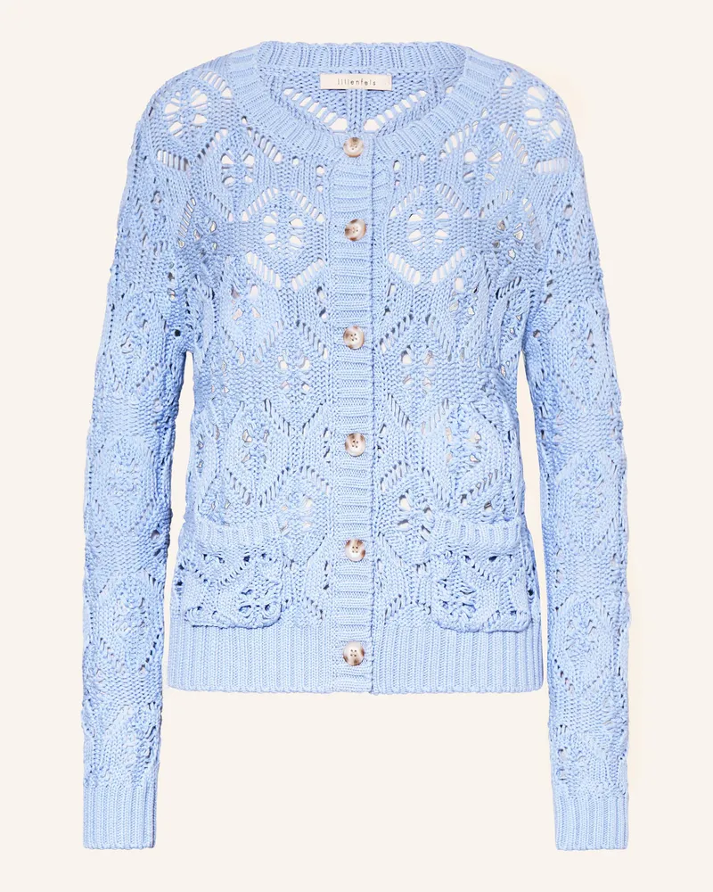 lilienfels Strickjacke blau Hellblau