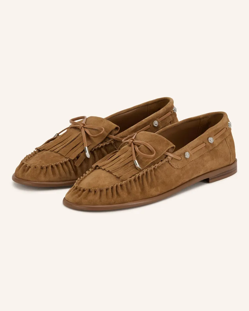TORAL Mokassins Tl-Brittany Mit Nieten braun Camel
