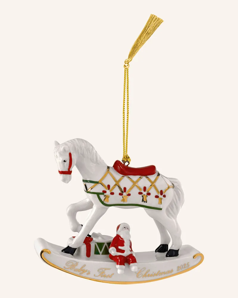 Villeroy & Boch Ornament Schaukelpferd 2025 CHRISTMAS CLASSICS Gelb