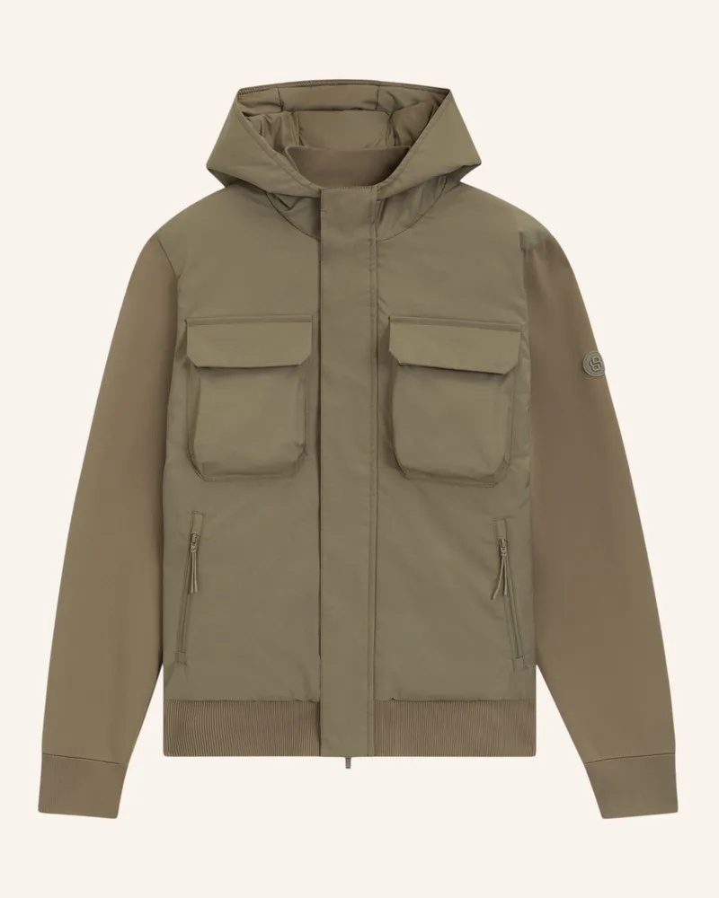 HUGO BOSS Casual Jacke P-HICONO Regular Fit Braun