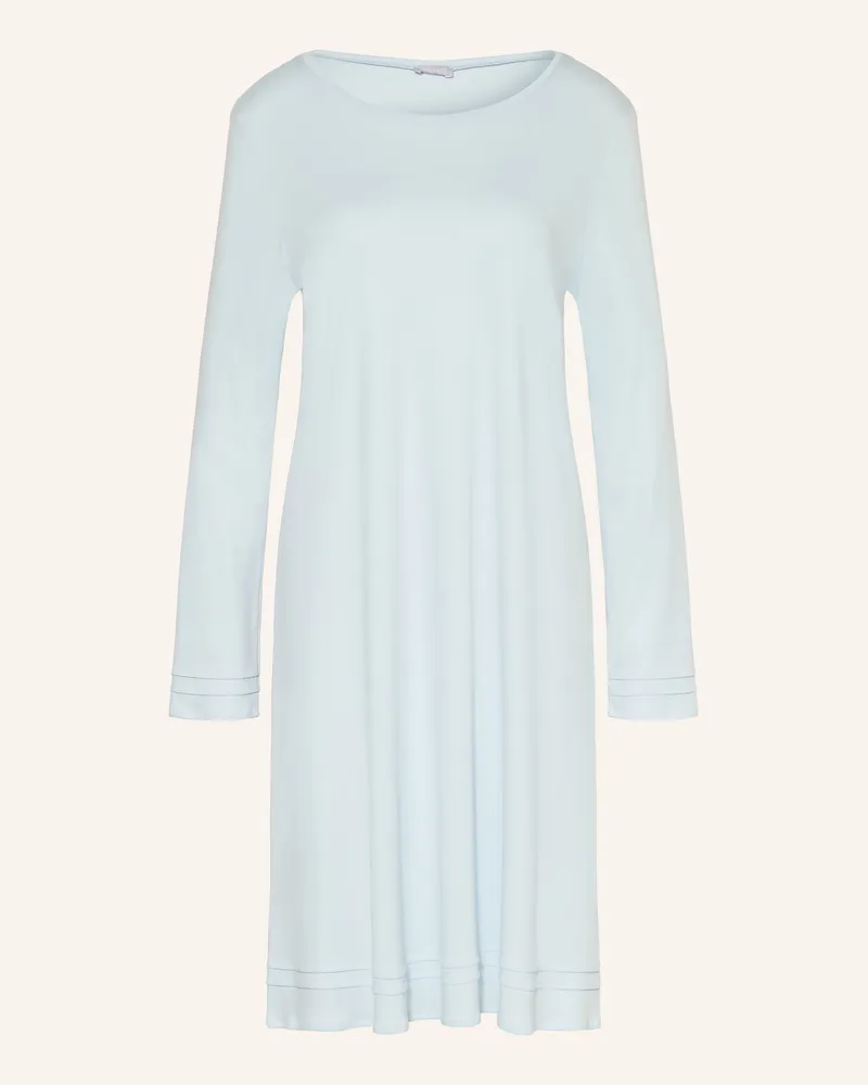 Hanro Nachthemd Pilar blau Hellblau