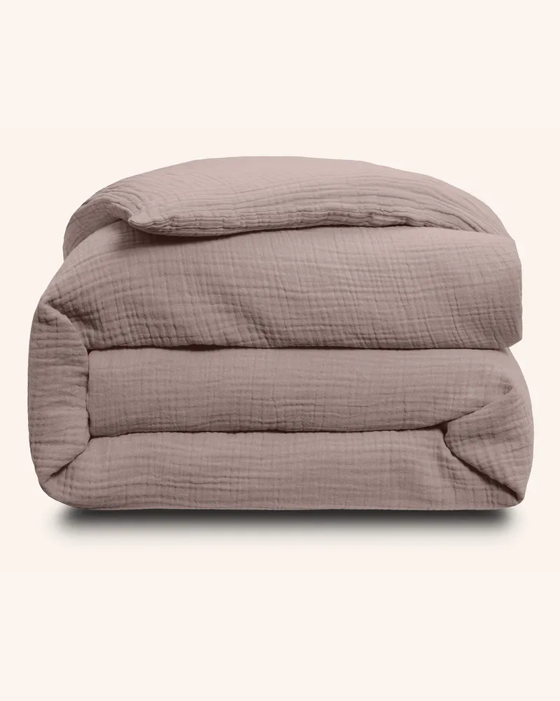 ROYFORT Bettbezug Musselin beige Taupe