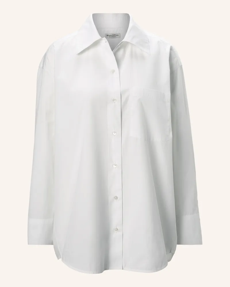 Marc O'Polo Boyfriend-Bluse weiss Weiss