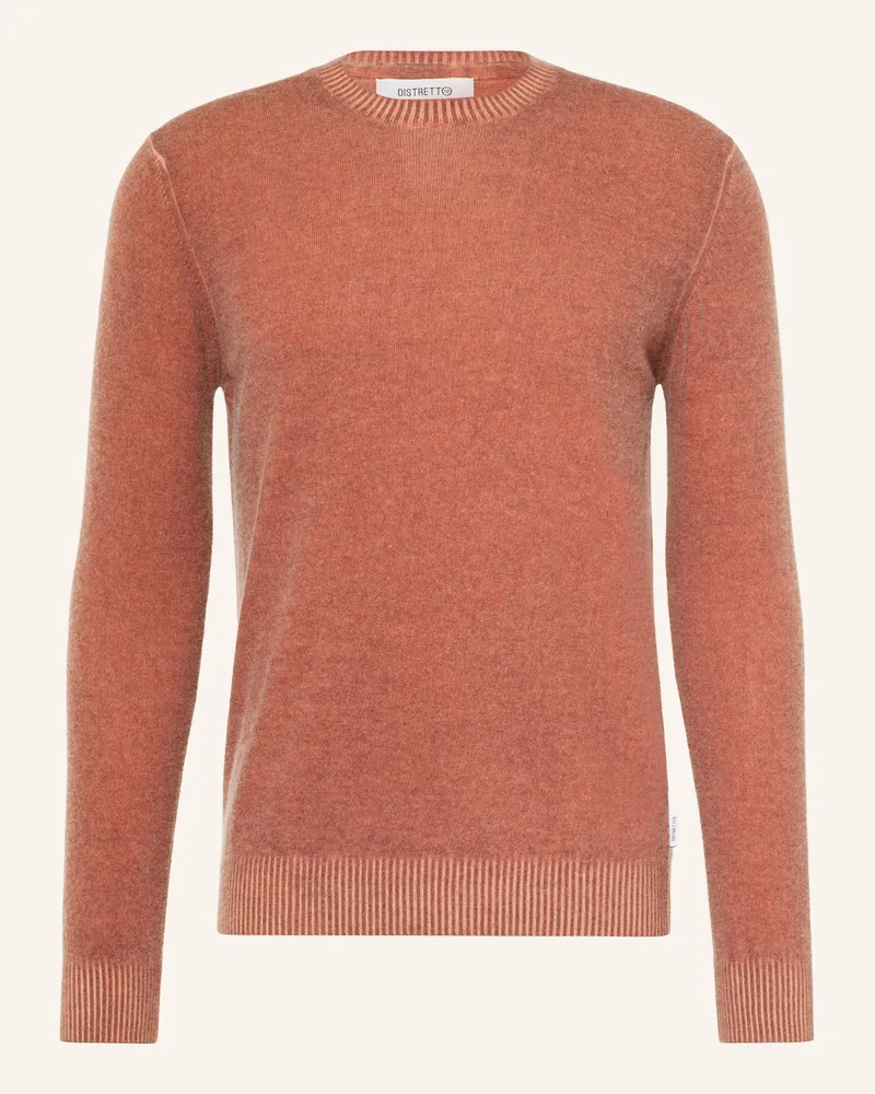 DISTRETTO12 Pullover rot Dunkelorange