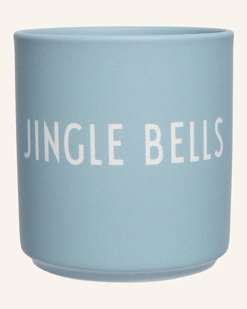DESIGN LETTERS Becher Jingle Bells blau Hellblau