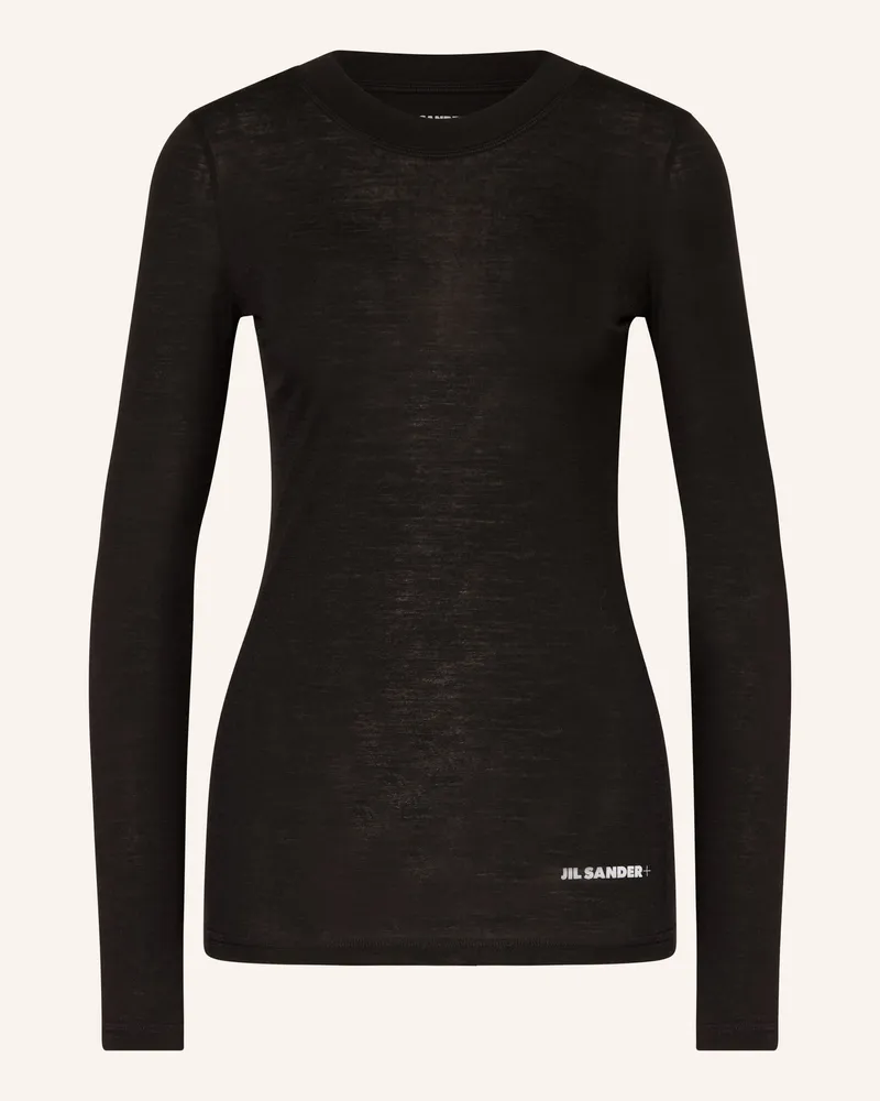 Jil Sander Longsleeve schwarz Schwarz