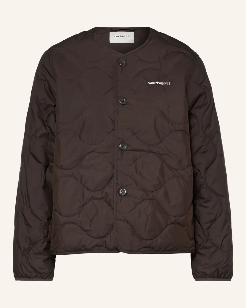 Carhartt WIP Steppjacke Skye Liner braun Dunkelbraun