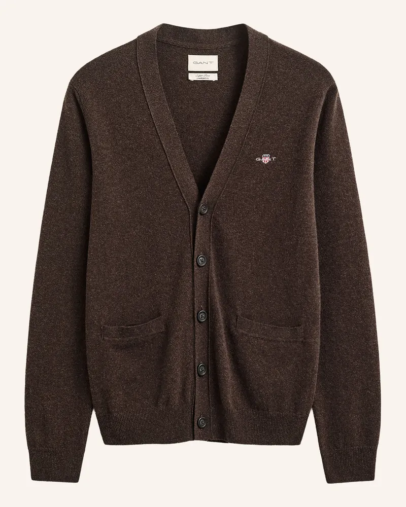 Gant Strickjacke braun Dunkelbraun