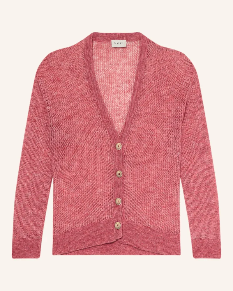 Maerz Strickjacke Mit Alpaka rosa Hellrot