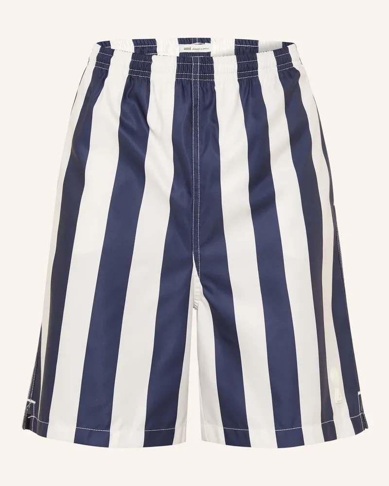 AMI Paris Badeshorts blau Weiss