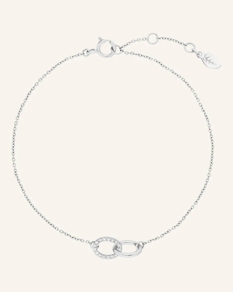 Leaf Armband ETERNAL TOUCH aus 14 Karat Weißgold mit Diamanten Weissgold