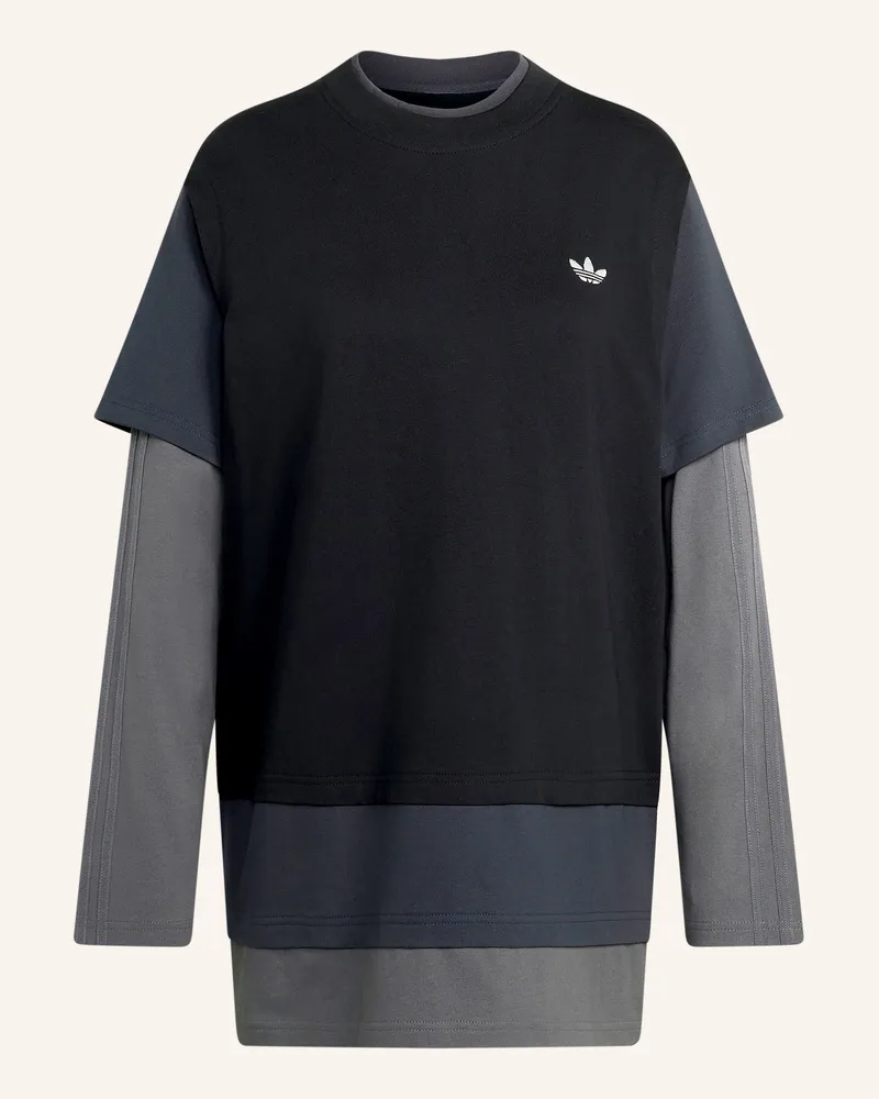 adidas Longsleeve Loose Layered Long Sleeve schwarz Schwarz