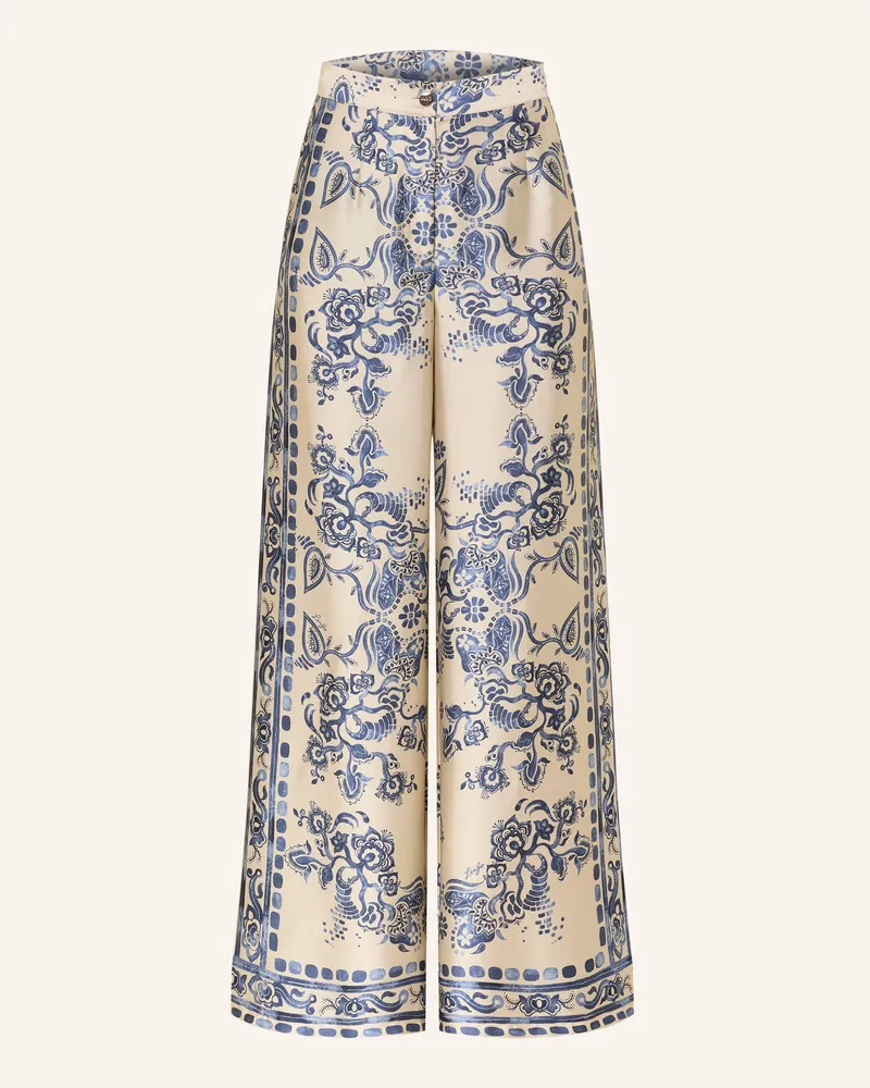 Liu Jo Marlenehose Aus Satin beige Hellgelb
