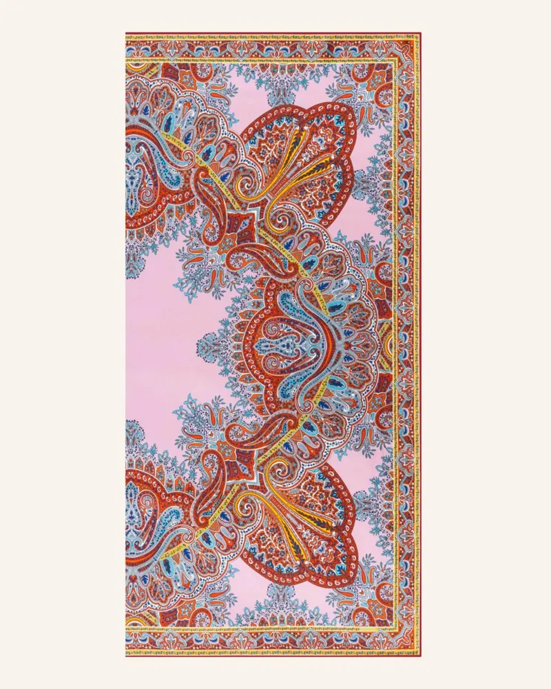 Roeckl Seidentuch Paisley Reflection rosa Rosa