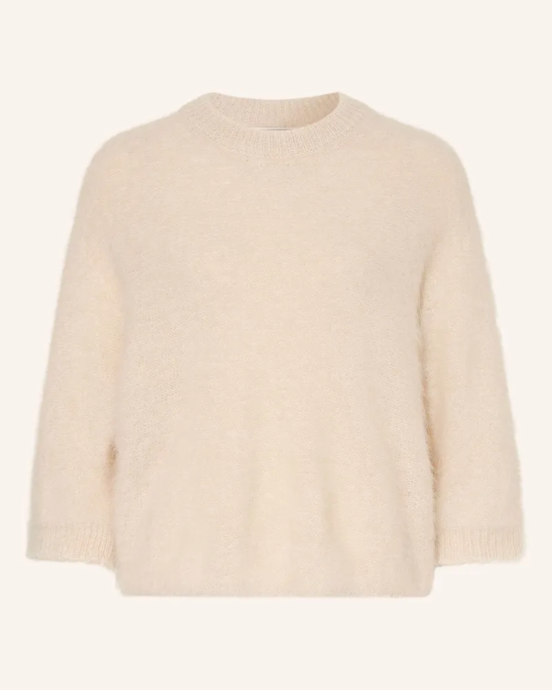Antonelli Firenze Pullover Mit Alpaka Und 3/4-Arm beige Creme