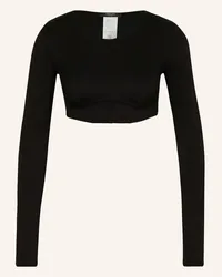 Versace Cropped-Longsleeve SOLID Schwarz