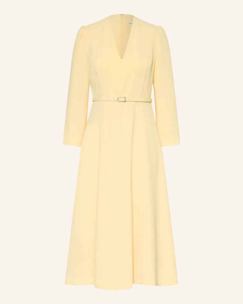 Phase Eight Kleid Danielle Mit 3/4-Arm gelb Hellgelb