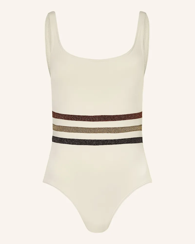 Eres Badeanzug Radieux Mit Glitzergarn weiss Ecru