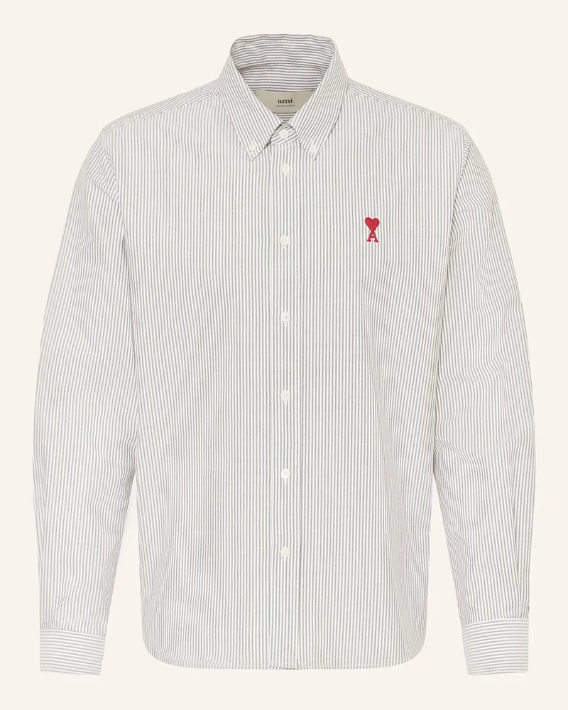 AMI Paris Oxfordhemd Regular Fit schwarz Schwarz