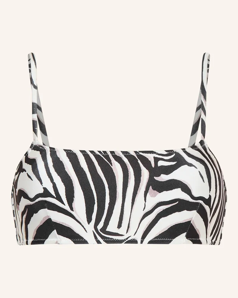 Mrs & HUGS Bustier-Bikini-Top Schwarz