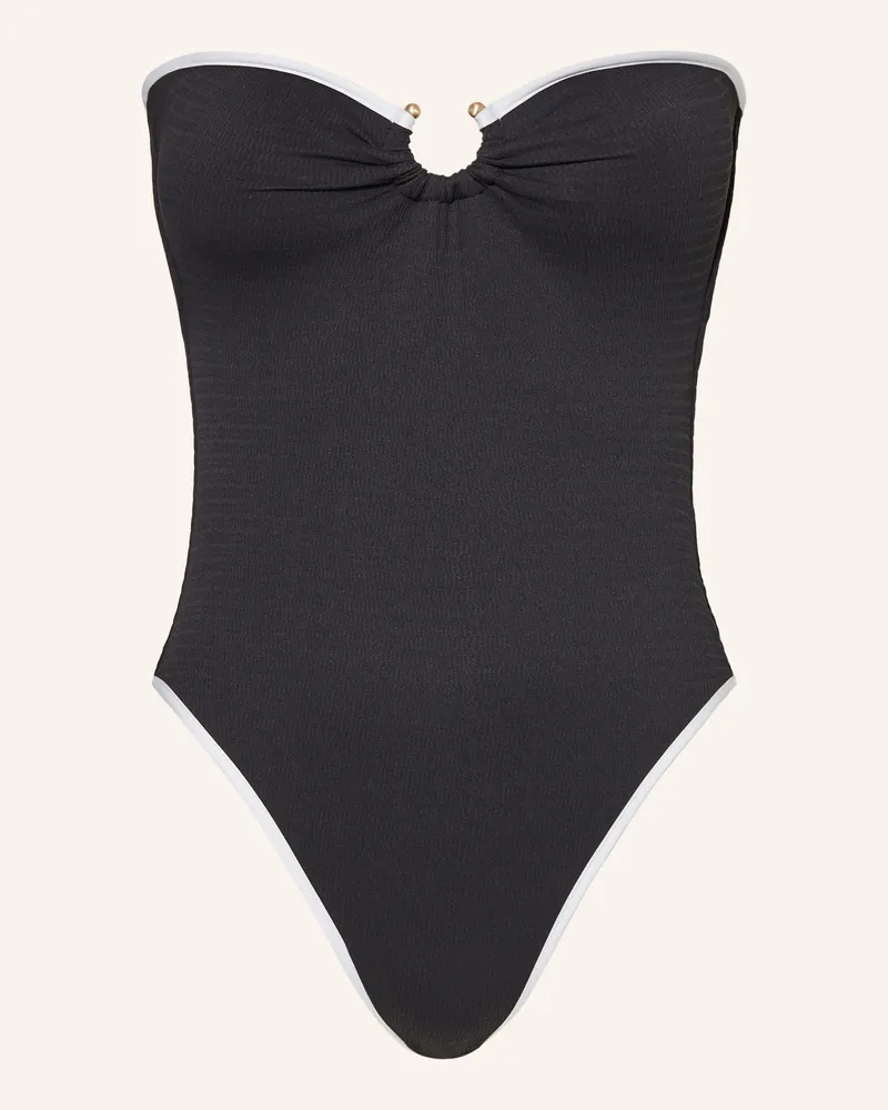 Seafolly Australia Bandeau-Badeanzug Beach Bound schwarz Schwarz