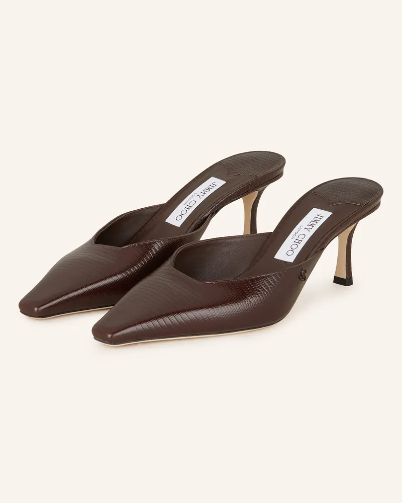 Jimmy Choo Mules VIVI 65 Dunkelbraun