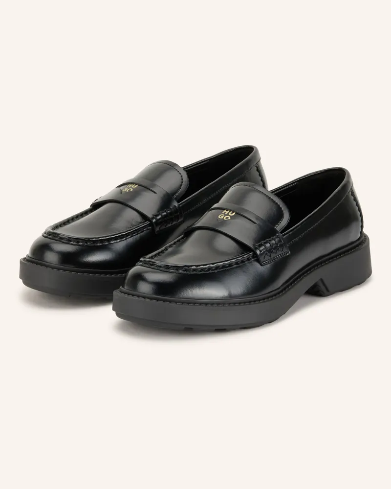 HUGO BOSS Penny-Loafer Angey schwarz Schwarz