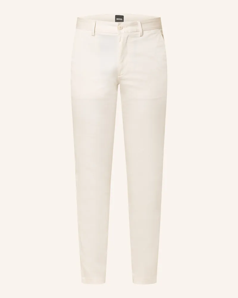 HUGO BOSS Chino Kaiton Slim Fit weiss Creme