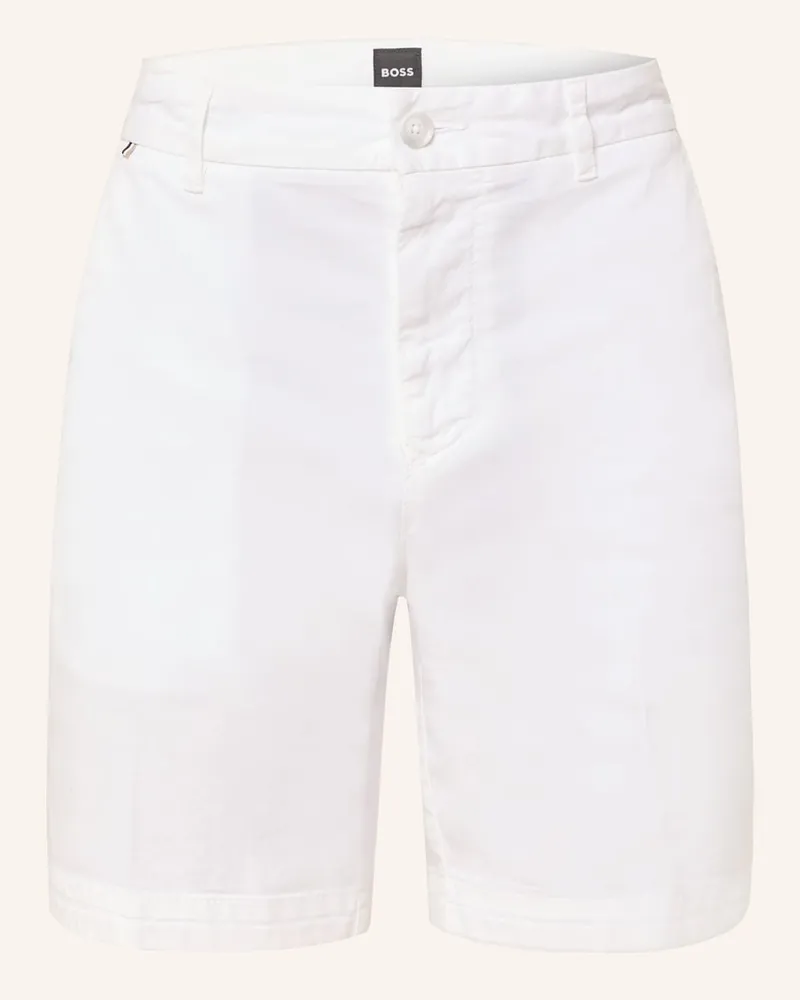 HUGO BOSS Chinoshorts Regular Fit Weiss
