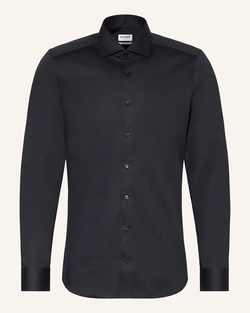 Olymp Hemd Level Five body fit Schwarz