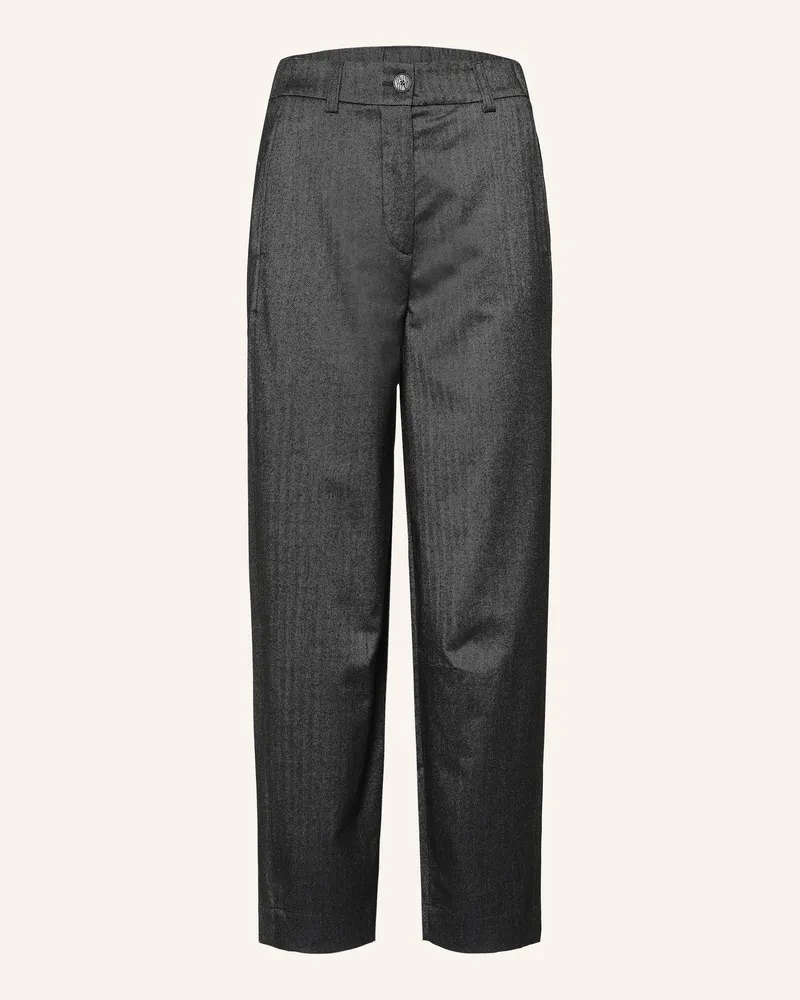 Marc O'Polo Hose Minu Barrel schwarz Dunkelgrau