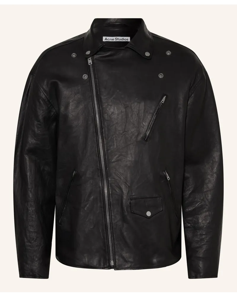 Acne Studios Lederjacke Schwarz