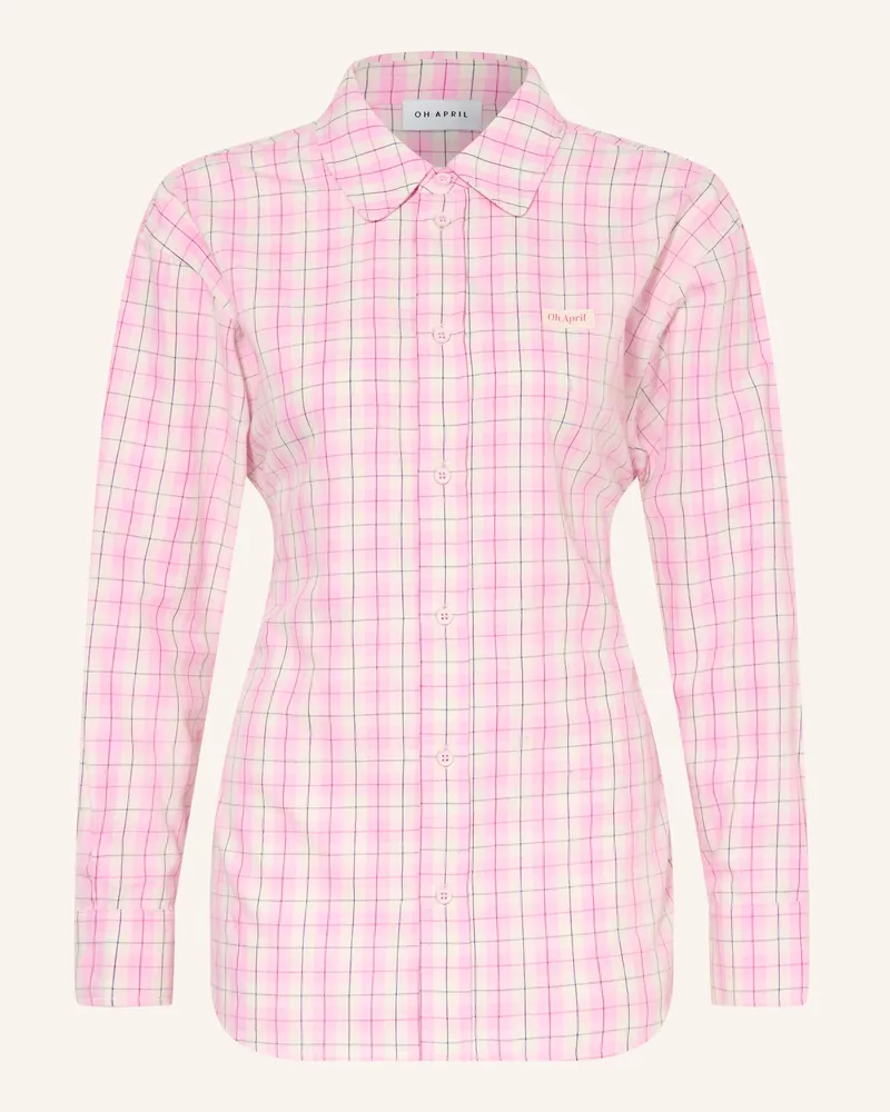 OH APRIL Oversized-Hemdbluse Lilia rosa Rosa
