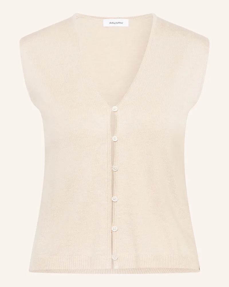Darling Harbour Strickweste beige Sand