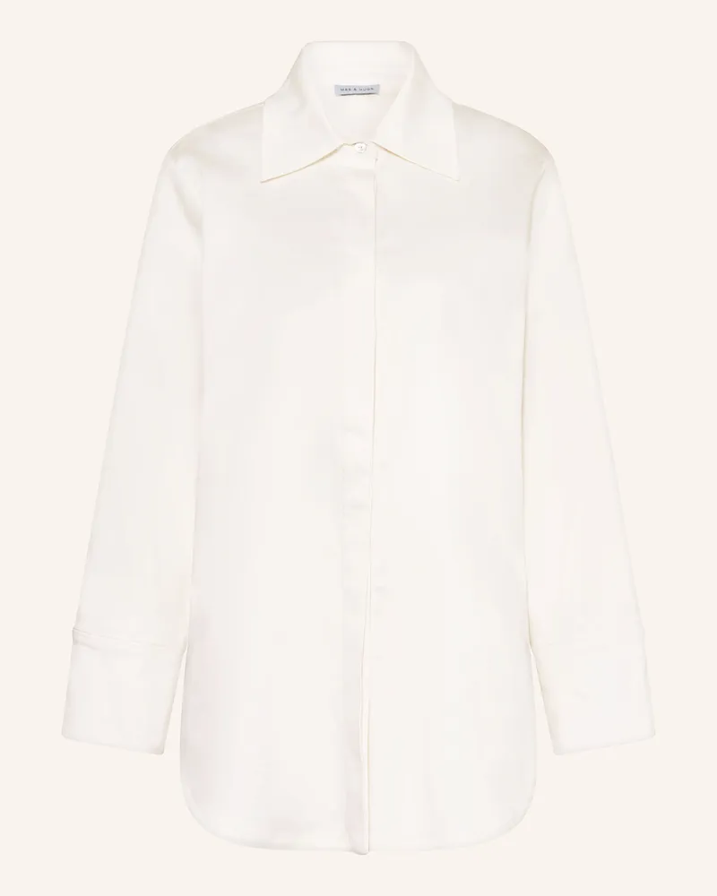 Mrs & HUGS Hemdbluse weiss Creme