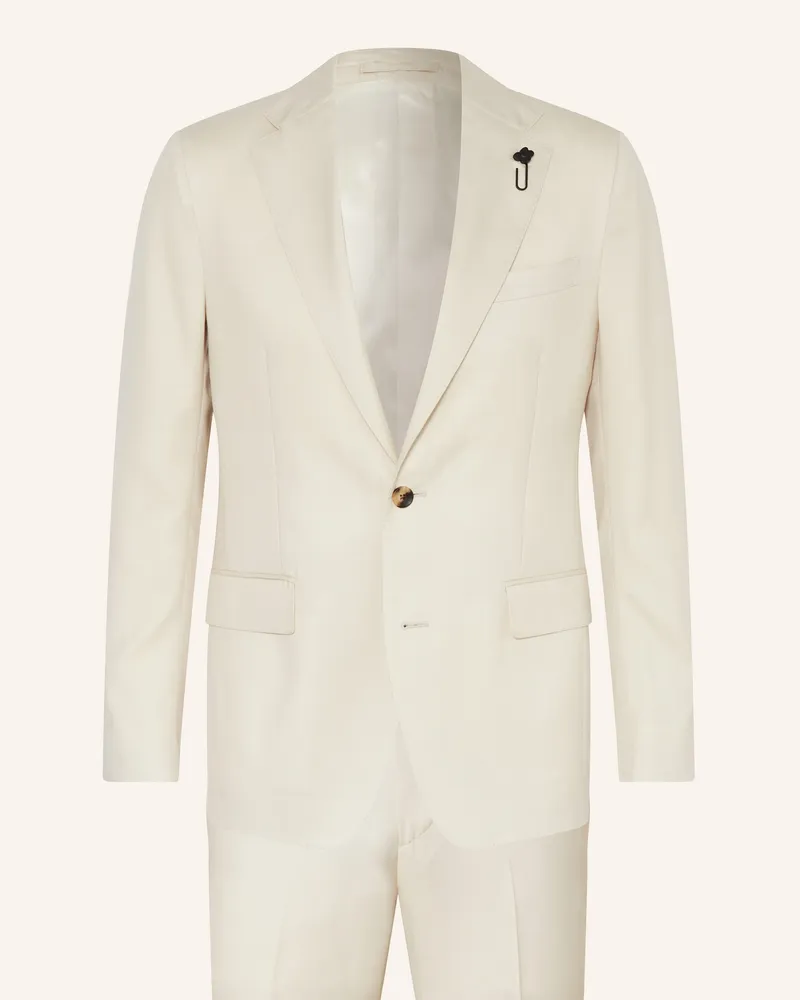 LARDINI Anzug Extra Slim Fit Creme