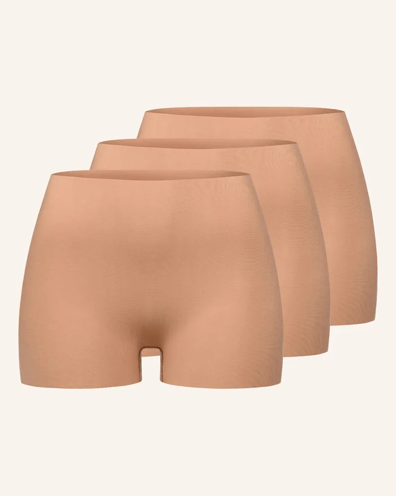 Ehrlich Textil erlich textil 3 PACK - SEAMLESS Slip Panty LIGHT TOUCH PANTY IM 3er PACK Braun