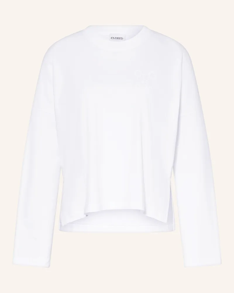 Closed Longsleeve weiss Weiss