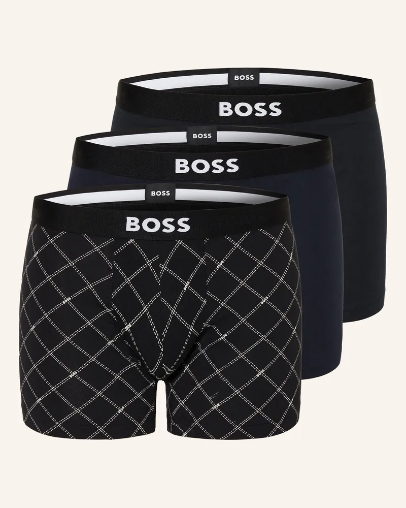 HUGO BOSS 3er-Pack Boxershorts One schwarz Schwarz