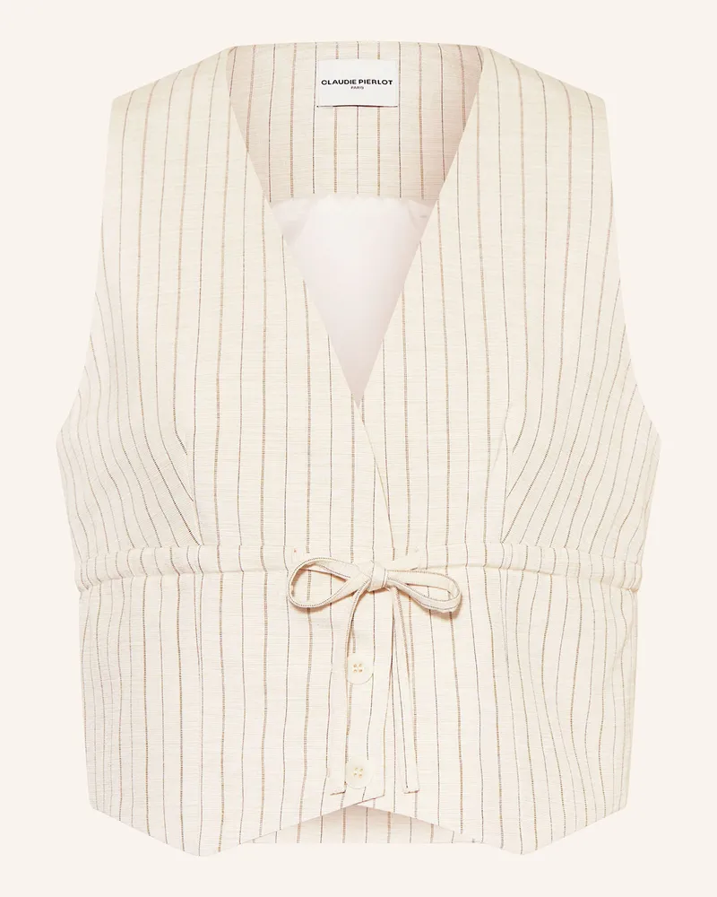 Claudie Pierlot Weste Ecru